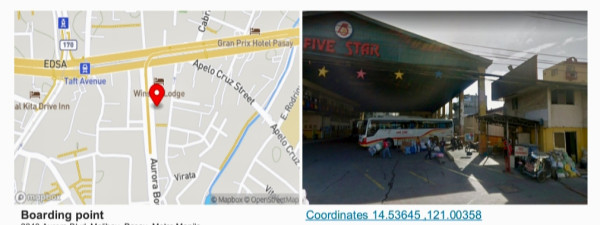 PASAY TO TABACO BUS  TICKET (SAINT JUDE BUS AIRCON)